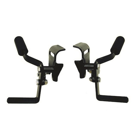 New Solutions Bolt On Invacare Wheel Lock Detachable for Wheelchair, Black - Set of 2 NE382282